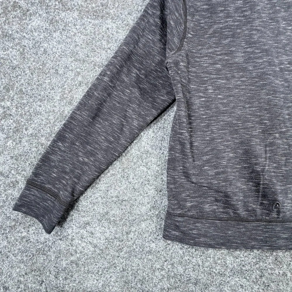 Head Hoodie Youth Large Heather Gray Rayon Stretch Fleece Lined Outdoor Full Zip